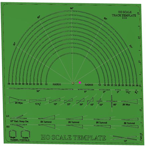 Free Printable Ho Scale Track Templates